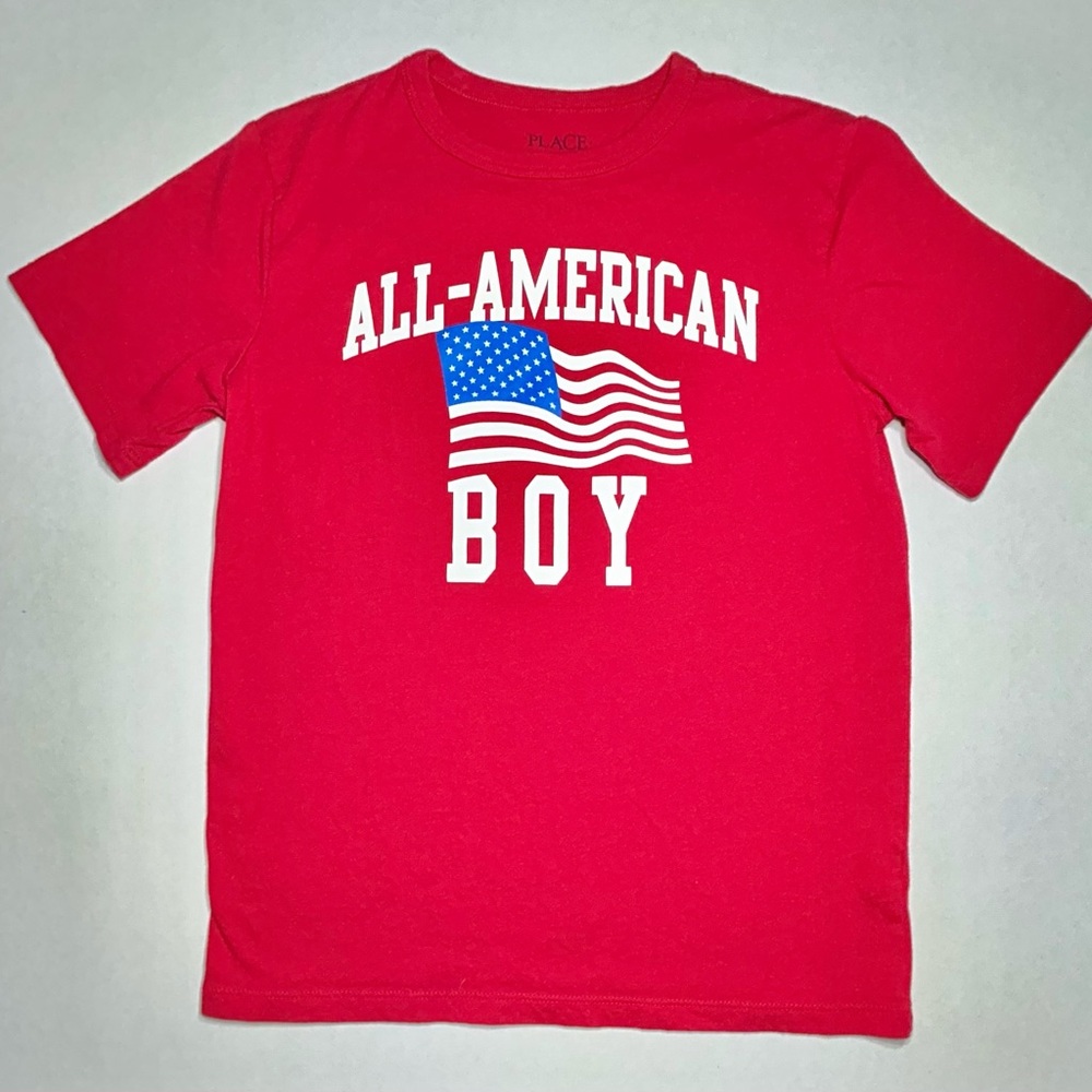 Retro All American Boy Flag T-Shirt